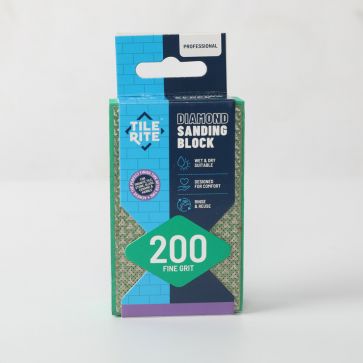 DIAMOND SANDING BLOCK FINE GRIT #200 - Tile Projects Ltd