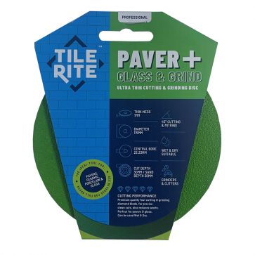 PAVER+ GLASS & GRIND ULTRA THIN CUTTING DISC - Tile Projects Ltd