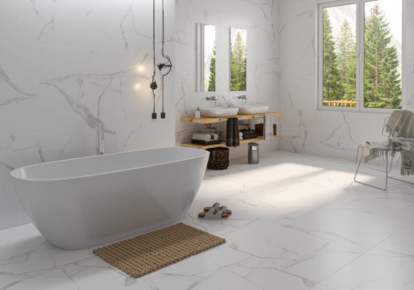 ALSACIA CARRARA MATT 100 X 100 RECTIFIED - Tile Projects Ltd