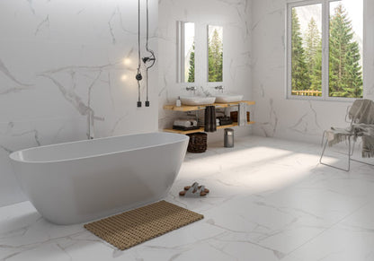 ALSACIA CARRARA MATT 60 X 60 RECTIFIED - Tile Projects Ltd