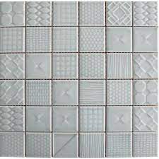 Applique Denim Ceramic Mosaic 300mm x 300mm - Tile Projects Ltd