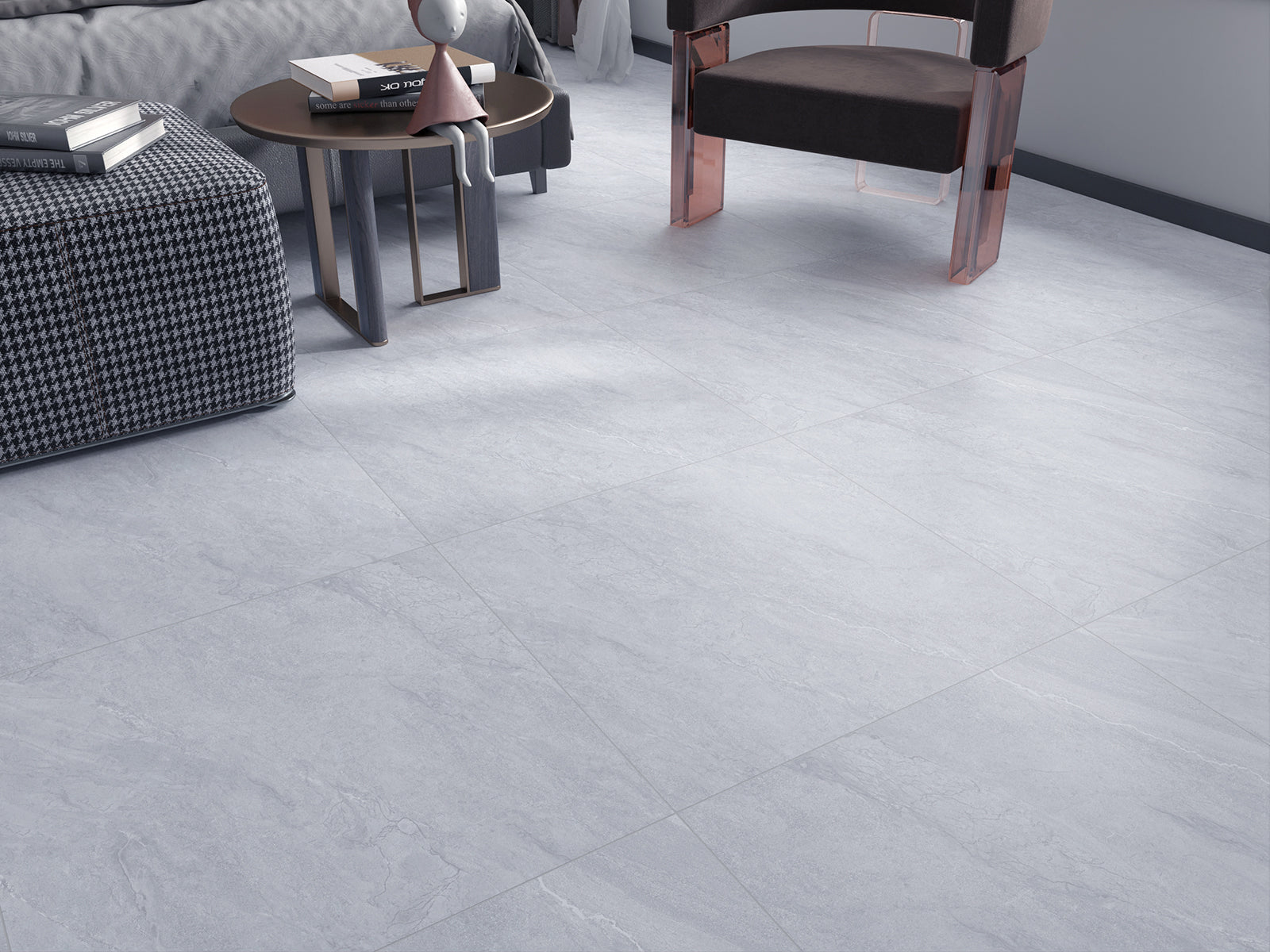 ASHVILLE BRIGHT GREY 60 X 60 ( EAB66003UK ) - Tile Projects Ltd