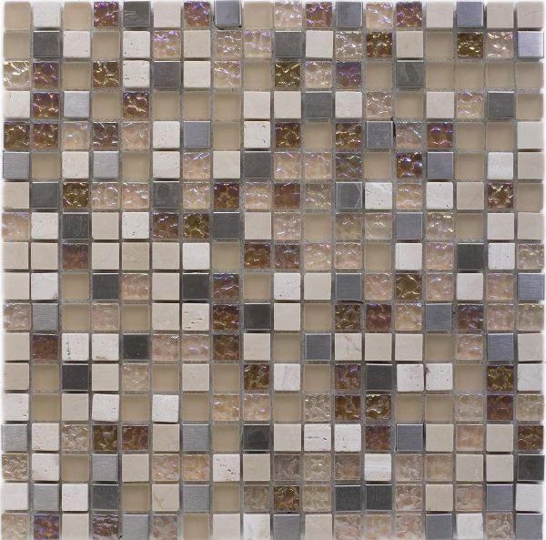 ATHENS MOSAIC TRAVERTINO MIX ( SINGLE SHEET ) - Tile Projects Ltd