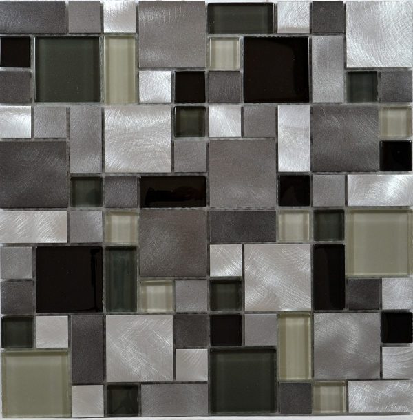 BARLETTA MODULAR MOSAIC PLATINUM MIX 2.3 X 2.3 X 4.8 X 4.8 - Tile Projects Ltd