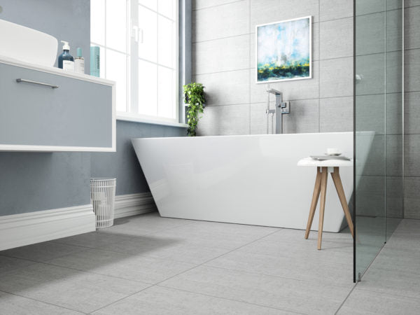 GRUNGE PLAIN LIGHT GREY 30 X 60 ( NEW SPEC ) - Tile Projects Ltd