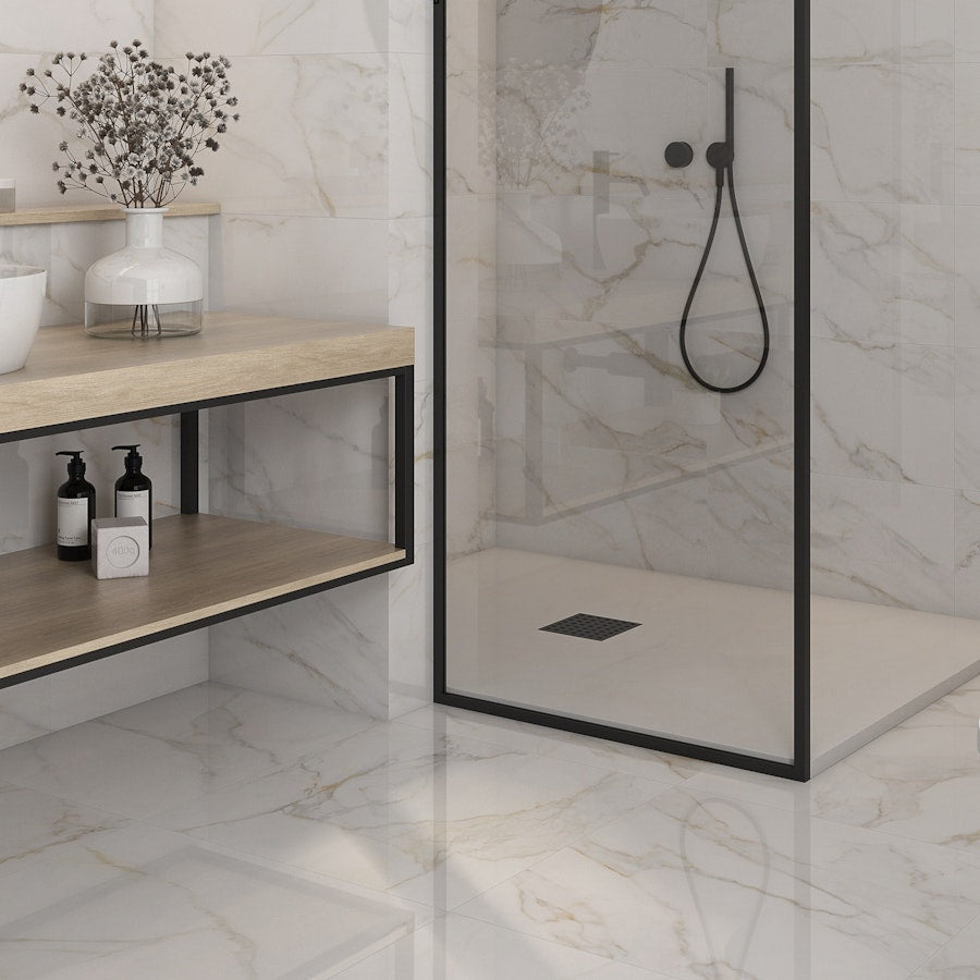 Livorno Grey Gold Marble Effect - Tile Projects Ltd