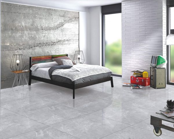 PLAZZA BIANCO 80 X 80 POLISHED MARBLE - Tile Projects Ltd