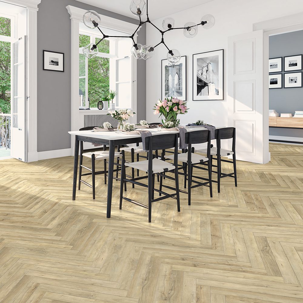 Kraus Wistow Oak Herringbone LVT - Tile Projects Ltd