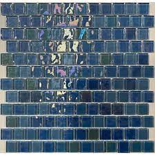 Voyage Horizon Blue Square Wetroom Mosaic 312mm x 300mm - Tile Projects Ltd