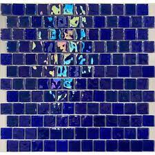 Voyage Neon Blue Square Wetroom Mosaic 312mm x 300mm - Tile Projects Ltd