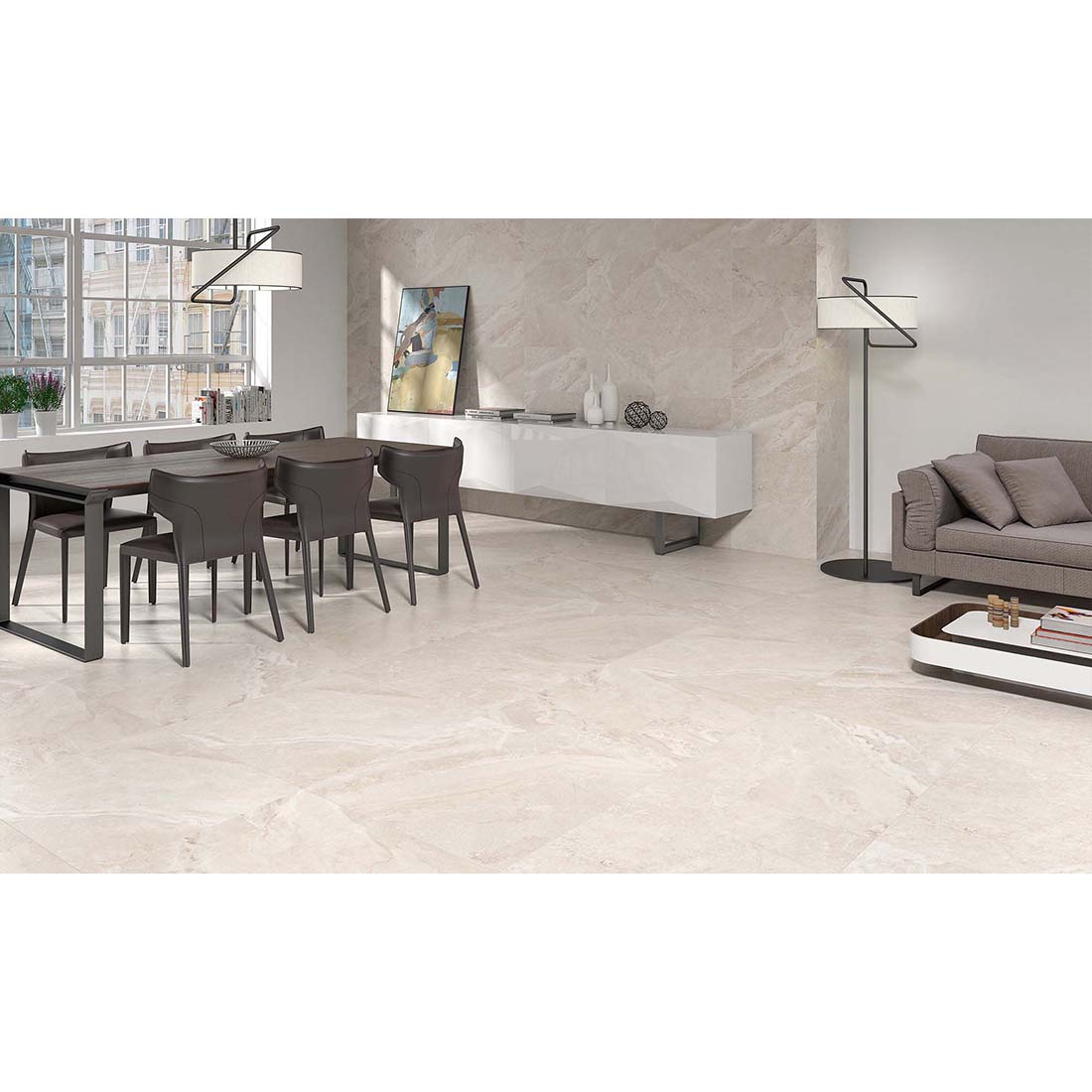 Alabama 60x60 Beige Matt - Tile Projects Ltd