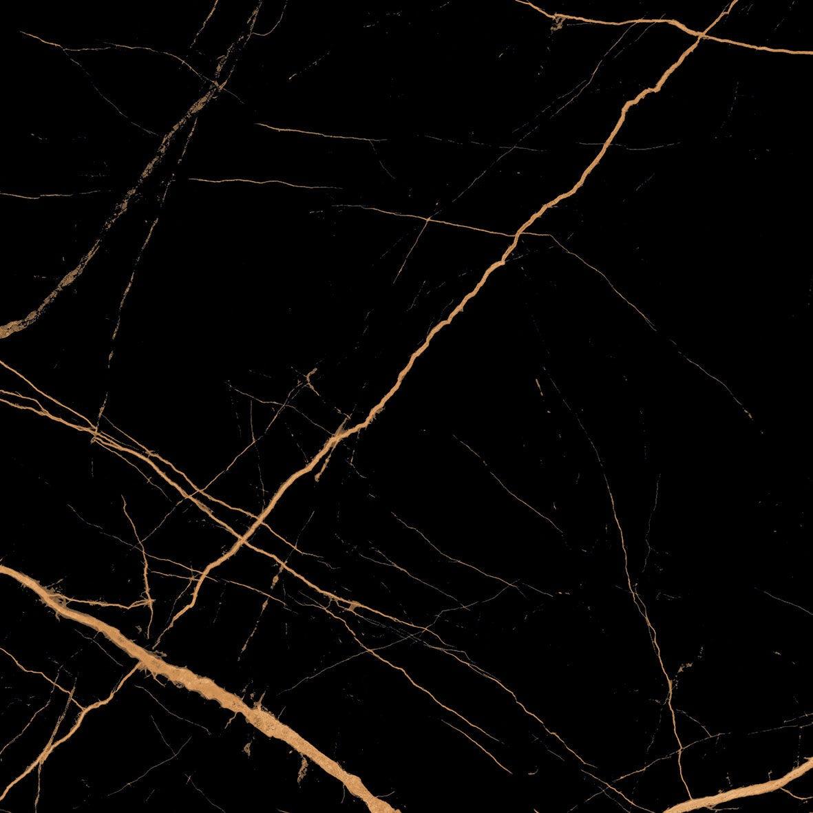 Atlantis Black 60x60 Gold Polished