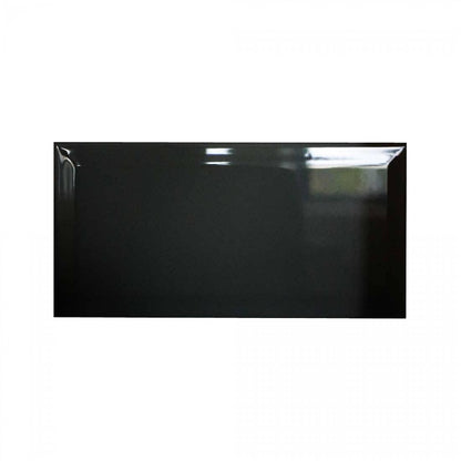 Biselado 10x20 Black Gloss Bevelled - Tile Projects Ltd