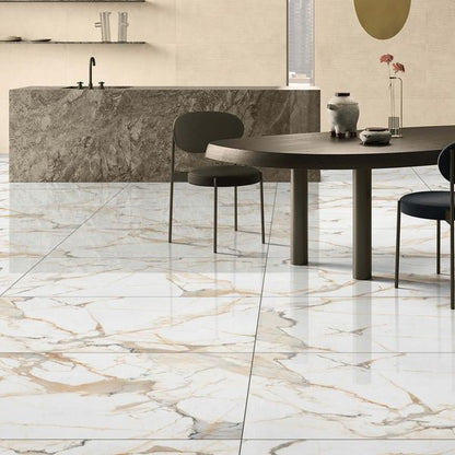 Makrana California White Polished 600x1200 - Tile Projects Ltd