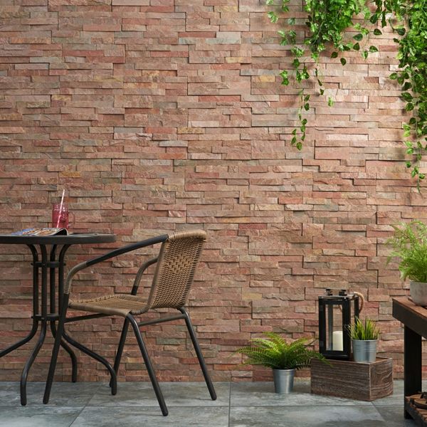 Ledgestone Copper Split Face 150x300 - Tile Projects Ltd