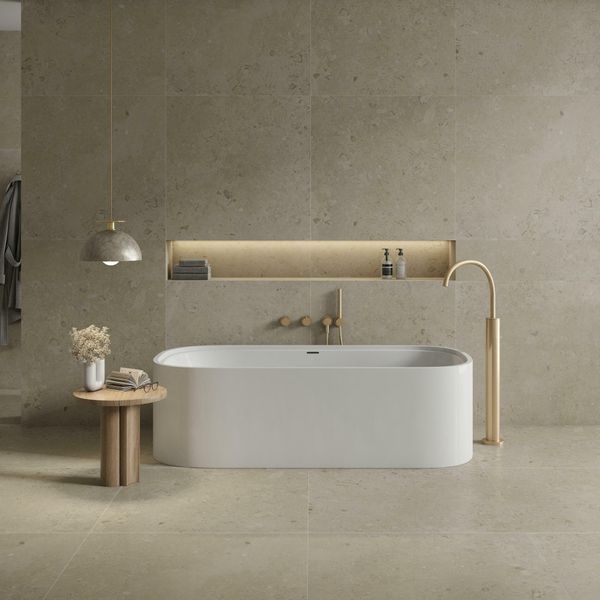 Coralina Beige Travertine Effect Tiles - Tile Projects Ltd