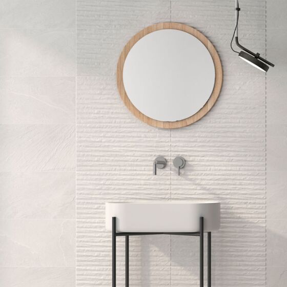 Garonne Moon Lined Matt Ceramic Wall 300x600mm - Tile Projects Ltd