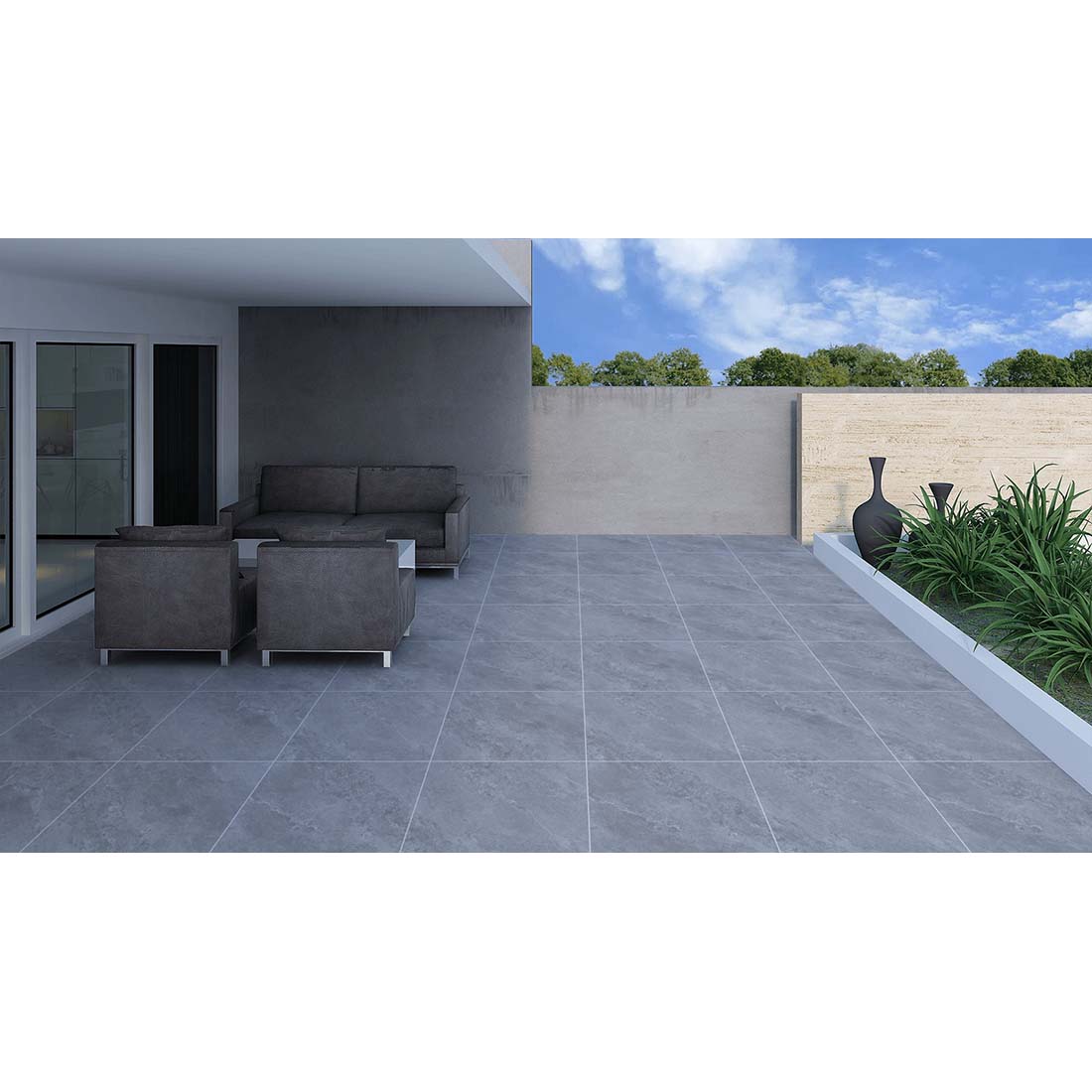 Jupiter 60x60x2 Grey Matt R11 - Tile Projects Ltd