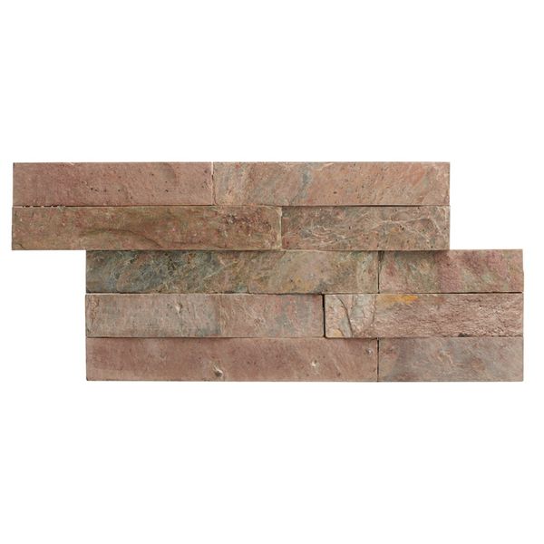 Ledgestone Copper Split Face 150x300 - Tile Projects Ltd