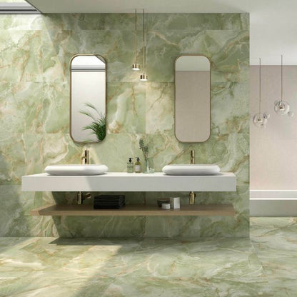 Lux Noor apple Marble Effect Tile - Tile Projects Ltd