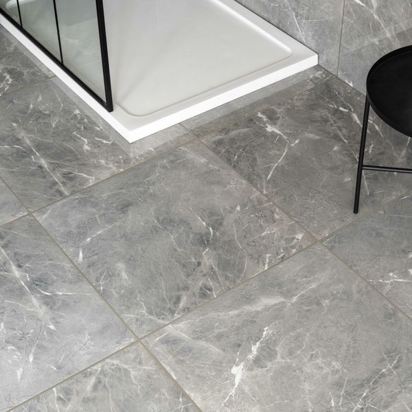 Makrana Breccia Grey Polished 600x600 - Tile Projects Ltd