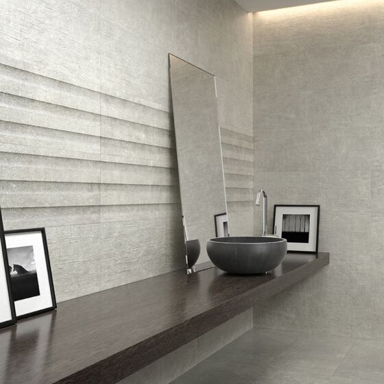 Brooklyn Grey Ceramic Wall 300x900mm - Tile Projects Ltd