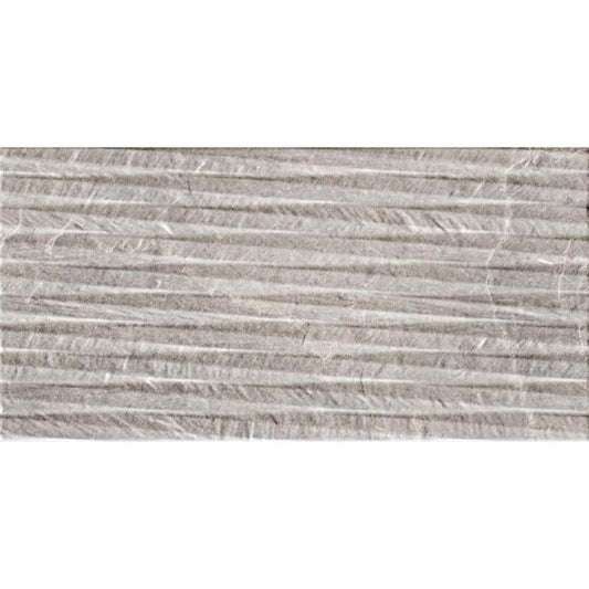 Garonne Smoke Lined Wall Ceramic 300x600mm - Tile Projects Ltd