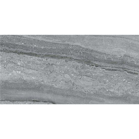 Laurent Grey Matt Ceramic Wall 300x600mm - Tile Projects Ltd