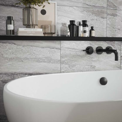 Laurent Grey Gloss Ceramic Wall 300x600mm - Tile Projects Ltd