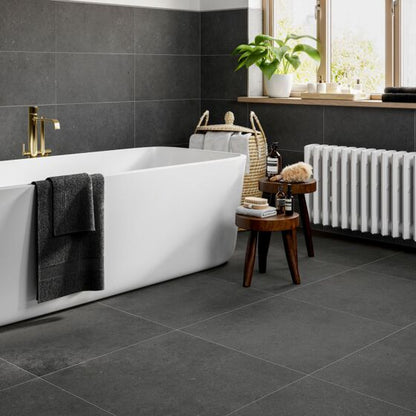 Siena Dark Grey Matt Porcelain W&F 600x600mm - Tile Projects Ltd