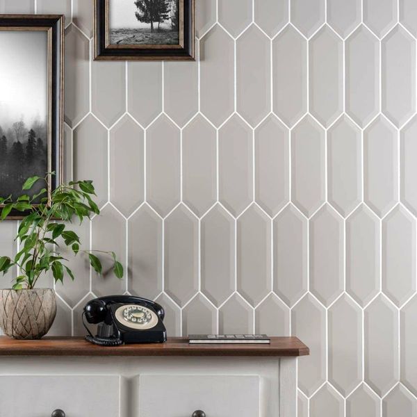 Pickett® Bevelled Light Grey Tiles - Tile Projects Ltd