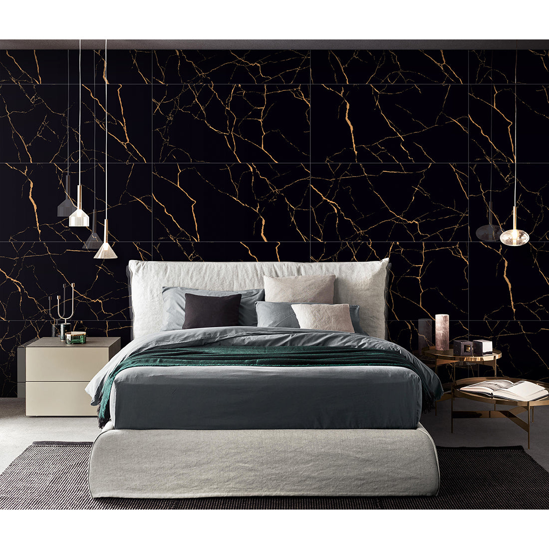 Softline Black 60x120 Gold Polished - Tile Projects Ltd