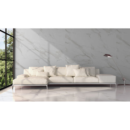 Statuario Mercury 60x60 White Matt - Tile Projects Ltd