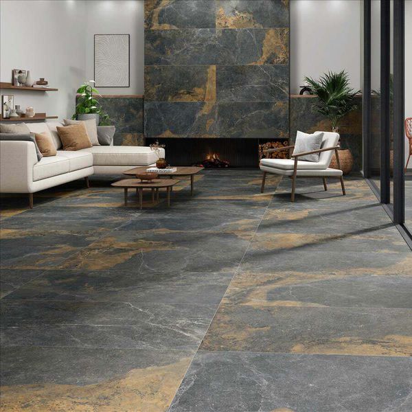 Strato Natural Rustic Black Slate Effect Matt - Tile Projects Ltd